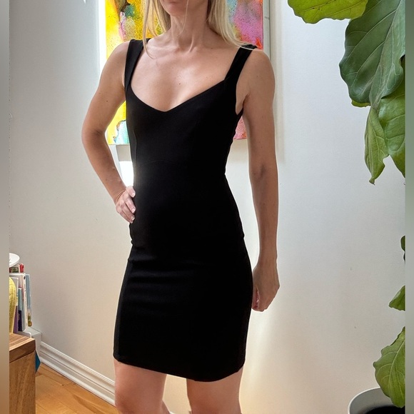 French Connection Dresses & Skirts - French Connection  Black Panel Seamed Sheath Party Dress size2